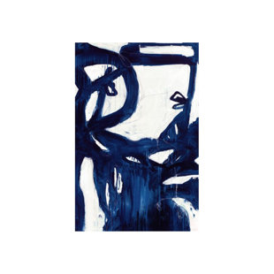 CHELSEA ART STUDIO Indigo Bloom by Kelly O'Neal - Wrapped Canvas Painting Print