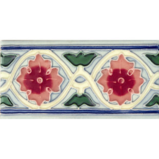 SOLISTONE Mission Hand Painted Ceramic Decorative Accent Tile (Set of 10)