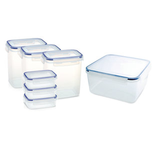 ADDIS HOUSEWARES Clip and Close 7 Piece Container Food Storage Set
