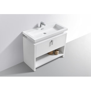 MORENOBATH Levi Modern Cubby Hole 40" Freestanding Single Bathroom Vanity