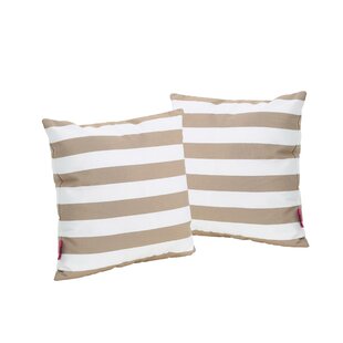 NFUSION Striped Indoor/Outdoor Throw Pillow (Set of 2)