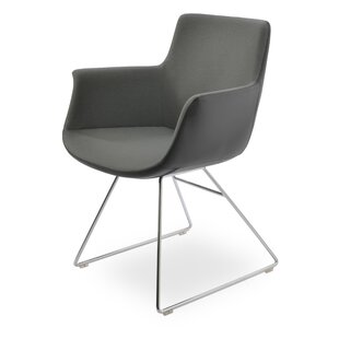 SOHOCONCEPT Bottega Metal Solid Back Arm Chair