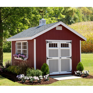 EZ-FIT SHEDS Homestead 10 ft. W x 12 ft. D Wood Storage Shed