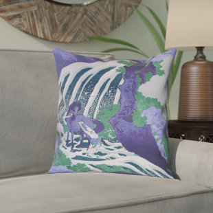 ARTVERSE Katsushika Hokusai Cotton Reversible Pillow Cover