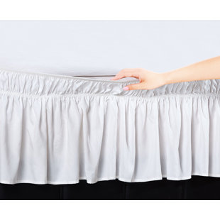 BEN AND JONAH Ruffled Wrinkle Resistant Wrap Around Bed Skirt