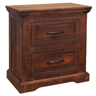 MILLWOOD PINES Madeira 2 Drawer Nightstand in Brown