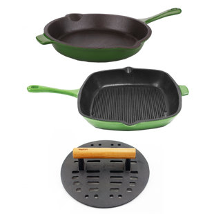 BergHOFF Neo Cast Iron 3 Piece Grill Pan Set
