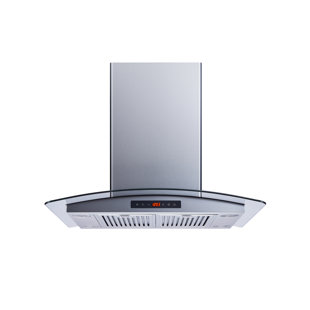WINFLO H101B Series 30" 500 CFM Convertible Island Range Hood in Stainless Steel
