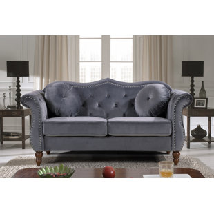 ROSDORF PARK Evianna 79.5'' Velvet Sofa