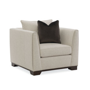 CARACOLE MODERN Modern Streamline Upholstered Armchair