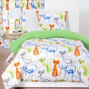 LEARNING LINENS Smarty Cat Comforter Set