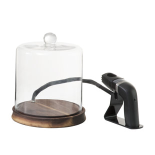 Crafthouse by Fortessa Signature Glass Smoking Accessory with Smoker & Chips