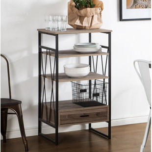 HOME LOFT CONCEPT 101cm H x 56cm W Steel Etagere Bookcase