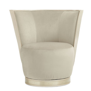 CARACOLE CLASSIC 31.25" Wide Swivel Barrel Chair