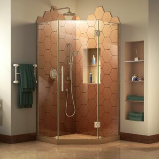 DreamLine Prism Plus 36'' D x 36'' W x 72'' H Frameless Hinged Shower Enclosure