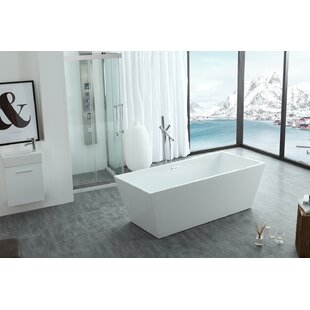 EISEN HOME Athena x 29.3'' Freestanding Soaking Acrylic Bathtub