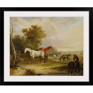 GREAT BIG CANVAS " Horses Grazing "
