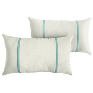 MOZAIC COMPANY Jillian Striped Indoor/Outdoor Reversible Throw Pillow (Set of 2)
