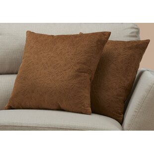 MONARCH SPECIALTIES INC. Pillows, Set Of 2, 18 X 18 Square, Insert Included, Accent, Sofa, Couch, Bedroom, Polyester (Set of 2)