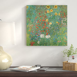 VAULT W ARTWORK " Farm Garden With Sunflowers, 1905-06 " by Gustav Klimt