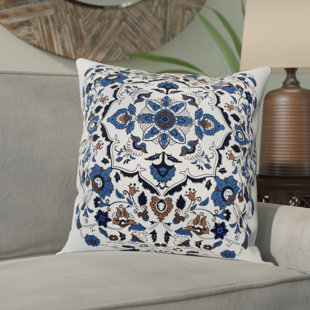 EXCLUSIVE FABRICS & FURNISHINGS Kerala Floral 100% Cotton Pillow Cover (Set of 2)