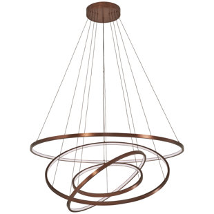 GEORGE KOVACS BY MINKA Full Orbit 4 - Light Dimmable LED Geometric Chandelier