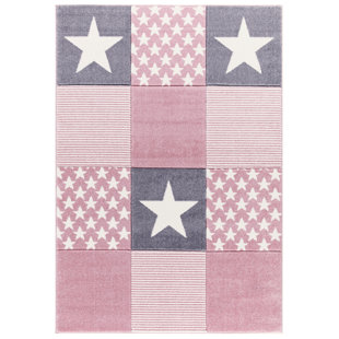 LIVONE Starwalk Grey/Pink/White Rug
