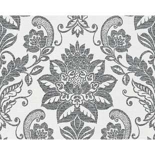 OPHELIA & CO. Kimmons Textile Natural Fresh Garden 33' x 21" Paisley Wallpaper Roll
