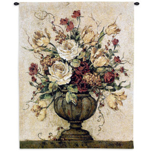 FINE ART TAPESTRIES Floral Cotton Tapestry