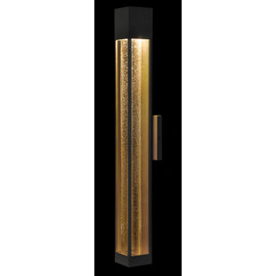 HINKLEY Vapor Crackled Glass Outdoor Armed Sconce