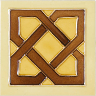 SOLISTONE Hand-Painted 6" x 6" Ceramic Field Tile in Dulce