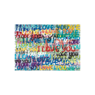 CHELSEA ART STUDIO Peyton Gray " I Love You " by Peyton Gray