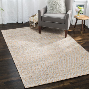 WROUGHT STUDIO Geometric Jute / Sisal Hand Woven Area Rug