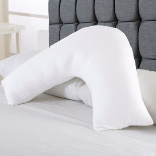 SYMPLE STUFF V Shaped Goose Feather and Down Pillow