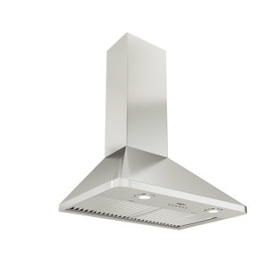 Ancona 30" Stainless Steel 600 CFM Ducted (Vented) Wall Range Hood with Baffle Filter