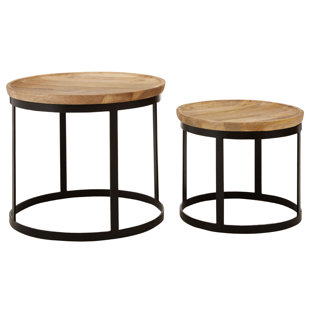 LAUREL FOUNDRY 2 Satztische Audette aus Massivholz