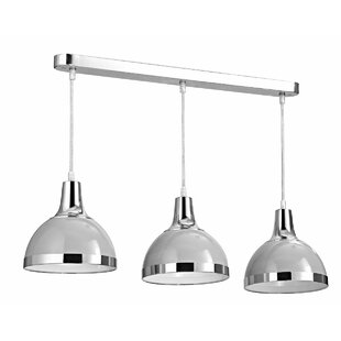 AUGUST GROVE Elnora 3 - Light Chrome Kitchen Island Pendant