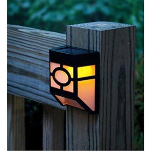 MYFUNCORP Solar Powered LED Deck Light Pack (Set of 4)