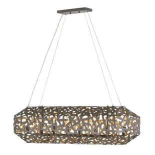 FREDRICK RAMOND Kestrel 8 - Light Metallic Matte Bronze Kitchen Island Pendant