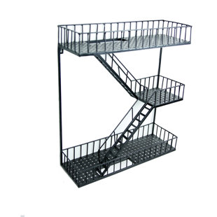 CARINA'S COLLECTION Metal Wall Organizer with Staircase Organizer