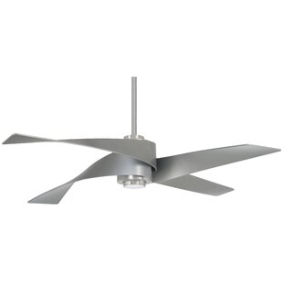 MINKA AIRE 64" Artemis 4 Blade LED Standard Ceiling Fan with Light Kit Included