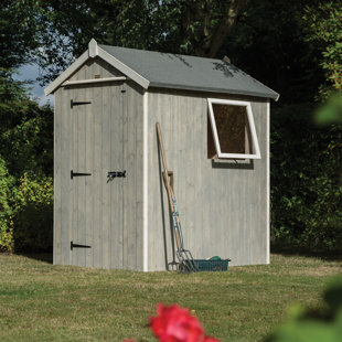 ROWLINSON 5 ft. W x 6 ft. D Solid Wood Storage Shed