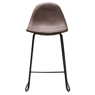 WILLISTON FORGE Gioia Upholstered Counter Stool with Metal Frame