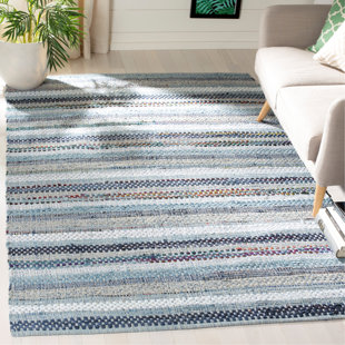 AUGUST GROVE® Vesey Hand Woven Cotton Striped Rug