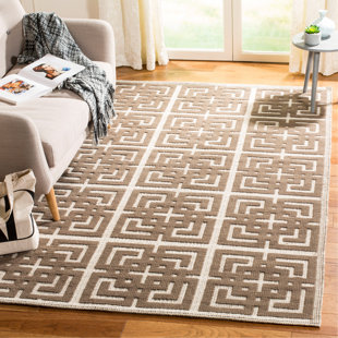 MARTHA STEWART RUGS Martha Stewart Puzzle Hand Woven Wool Geometric Rug