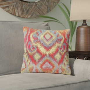 BLOOMSBURY MARKET Mont Ikat Polyester Throw Pillow