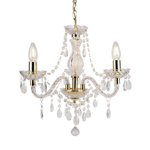 ROSDORF PARK Xan 3-Light Candle Style Chandelier