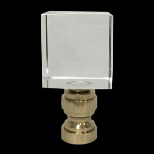 ROYAL DESIGNS Cube Crystal Lamp Finial