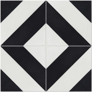 VILLA LAGOON TILE Diagonal Four A 8" x 8" Patterned Wall & Floor Tile