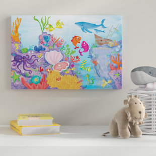 HONEYBEE NURSERY Coral Reef Canvas Art